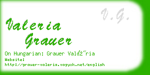 valeria grauer business card